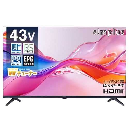 simplus ter 43C` _u`[i[ nEBSE110xCSfW^ nCrW OtHDD^@\ Ǌ| HDMI VApl er SP-43TVD-01 ubN (43^)