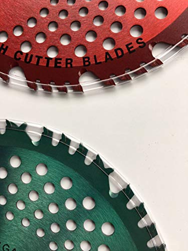 Renegade Blade 2pk-8"-44t/56t Combo Pack - (1) 44t Green Viper (1) 56t red Razor - Hybrid Pack GS1 Barcoded Shelf Hanging Blister Pack- Carbide Brush Cutter Blades, 203mm Dia.