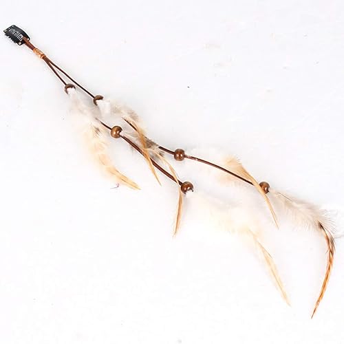 Miniatura 3 de Fodattm Extensiones de cabello hippie bohemio hechas a mano con clip de plumas, peine de plumas indias, tocado de horquilla para mujer, accesorios