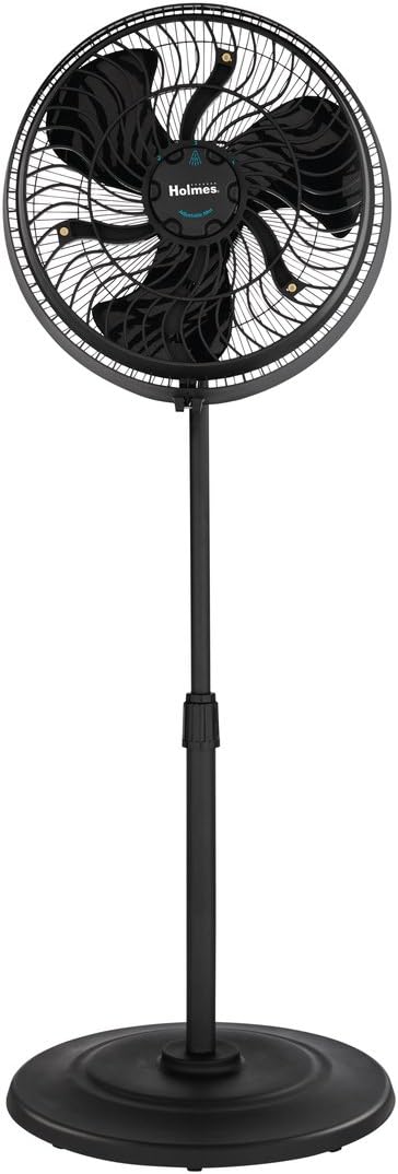 Holmes Group Holmes Outdoor 16-Inch 3-Speed Misting Stand Fan-Black, HSF1614-BLU