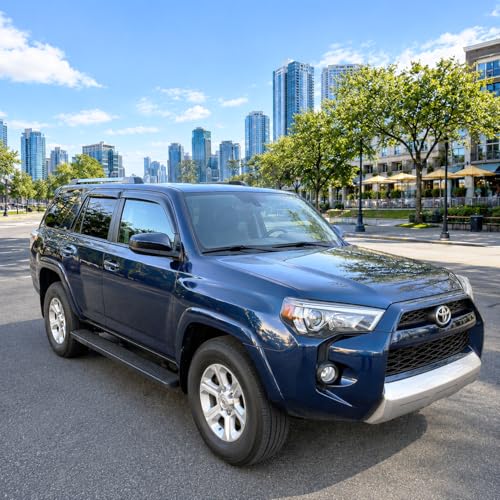 Image of 2010-2024 Tape-On Rain Guards for Toyota 4Runner Side Window Visor Deflectors Extra Thick Vent Shade Protector