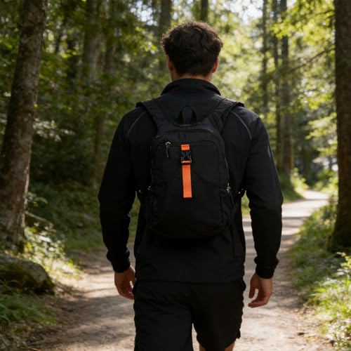 Mochila Plegable para Senderismo 15 L Negro miniatura 6