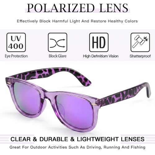 Image of SIPHEW Polarized Sunglasses for Women & Men - UV400 Mirrored Eyewear | Designer Unisex Fashion Sun Glasses w /Medium Fit,Suitable for Any Face Shape,Beach,Everyday Wear
