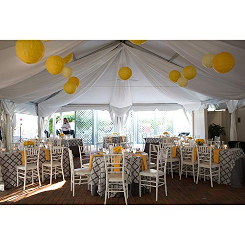 Farolillos de Papel, Farolillos 20 PCS/Set 6 "-12" Lámpara de Papel Amarillo LANDERN Surtido Tamaños Redondos Boule Body Party Colgando Decoración Favor
