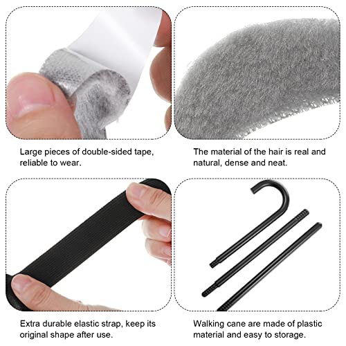 Disfraz completo hombre mayor 9 piezas para niños talla L miniatura 4
