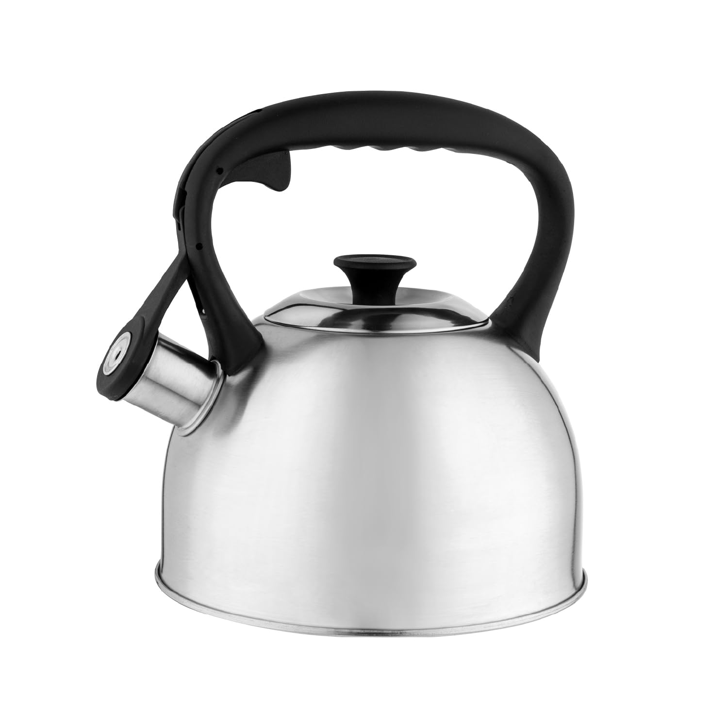 FLORINA Hervidor de Agua (2,5 l) I Tetera de Acero Inoxidable LUKE I Silbato con Mango de Bakelita I Silbido Automático I Tetera para Té y Café I Apta para Todo Tipo de Cocinas I Color: Negro — view 14