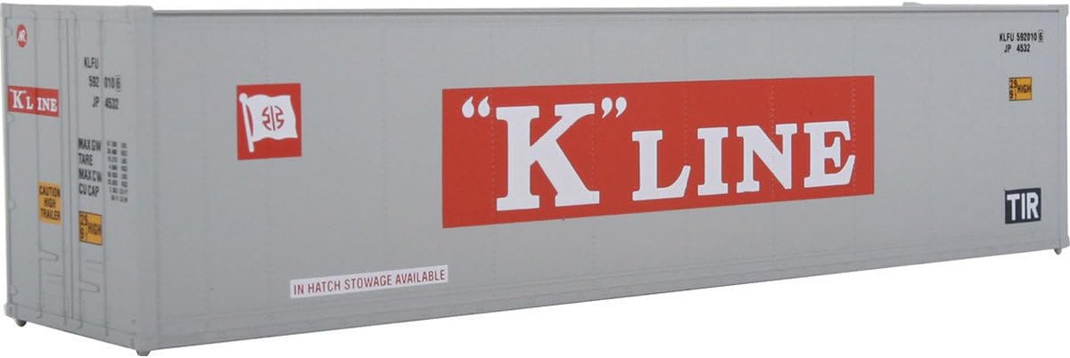Cornerstone Walthers SceneMaster Hi Cube Smooth Side K-Line Reefer Container, 40'