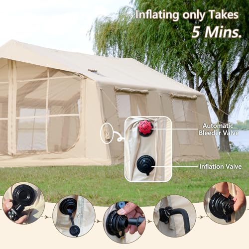 Inflatable Tent with Stove Jack