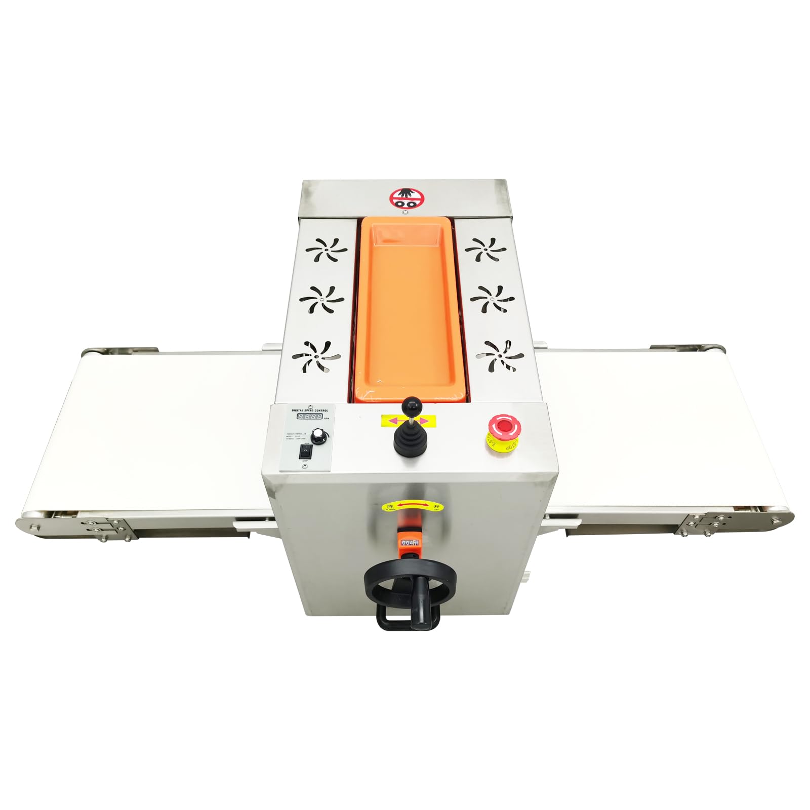 TECHTONGDA Electric Dough Sheeter Machine Countertop Fondant Sheeter Mini Pastry Press Making Machine with 49x13.8