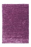 Teppich Hochflor Shaggy Gestreift Linien Streifen Lila Violett 160x230cm HUIJK