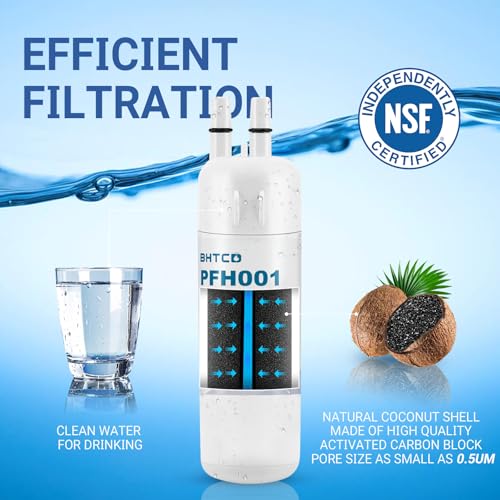 Image of Water Filter Replaces WRS325SDHZ / WRS325FDAM / WRS325SDHW / WRS325SDHB / WRS325FDAW / WRS325FDAB / WRS325SDHV Model for Whirlpool Refrigerator- NSF Certified(3Pcs)