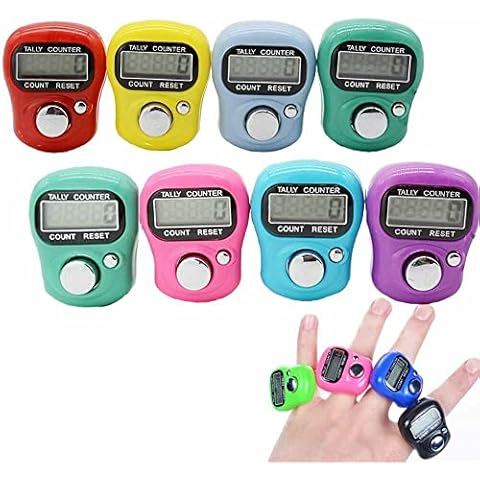 ONE BEST DEAL OBDL Tasbeeh Counter Finger Ring Electronic Digital Tasbeeh Tasbih Tally Counter Timer Beads for Islam Muslim Prayer Golf Scoring (1) Cover