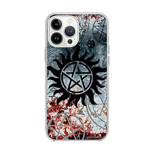 Iphone 13 Case 6.1", Cute Design Slim Fashion Custom Cover Clear Cases For Iphone 13 (Graffiti-Supernatural) #TOP1