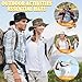 Mtgluk Fishing Hat, Wide Brim Breathable Boonie Hat UV Protection Safari Hiking Bucket Hat Beach Summer Cap (Khaki)