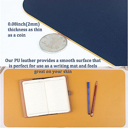 Tapis de souris en cuir double face LL-COEUR sous-main haut de gamme XL