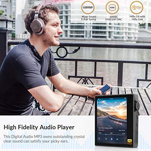 HIDIZS AP80 Hi-Fi Bluetooth MP3 Player, Portable High Resolution Digital Audio Player with LDAC/aptX/DSD, Lossless Music Player with Full Touch Screen (Gray) - Thumbnail 2