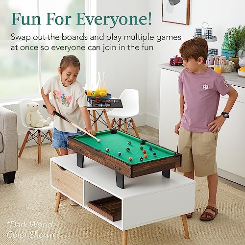 image for Best Choice Products 11-in-1 Kids Combo Game Table Set w/Ping Pong, Fo
