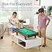 Best Choice Products 11-in-1 Kids Combo Game Table Set w/Ping Pong, Foosball, Air Hockey, Shuffleboard, Bowling, 5 Accessory Bags - Light Wood