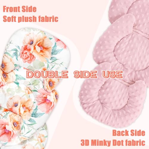 Image of GFU Infant Stroller mat, Fits for Stroller, Swing, Flowers