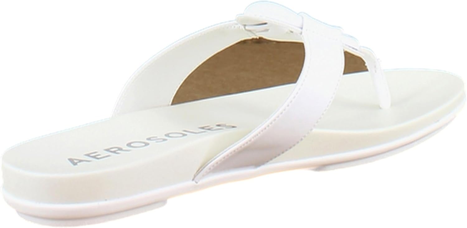 Aerosoles Fallon Women's Sandals White Patent Pu Size 7 M - Image 5