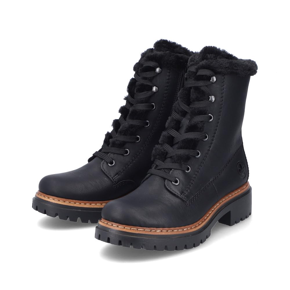 Rieker Damen Schnürstiefeletten 72625, Frauen Stiefeletten