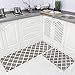 Homcomoda Kitchen Mats Cushioned Anti Fatigue 2 Piece PVC Waterproof Kitchen Rugs Set Non Slip Kitchen Floor Mats Heavy Duty Comfort Mat for Kitchen Standing Desk Office Laundry Room 17