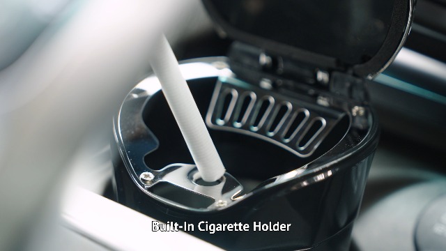 cigarette holder for car Portable Home LED Light up Ashtray Auto Travel Ash Cup polished finish TAKAVU Car Ashtray, Detachable Stainless