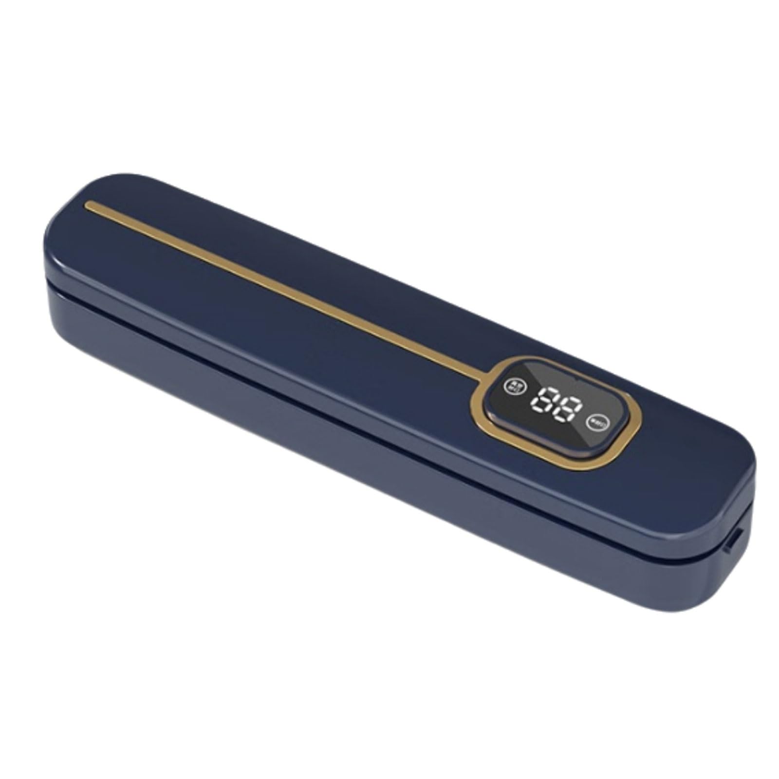 macchina per sottovuoto, Sigillatrice completamente automatica a lunga tenuta, sistema di conservazione sottovuoto compatto, timer digitale for il conto alla rovescia(Blu)