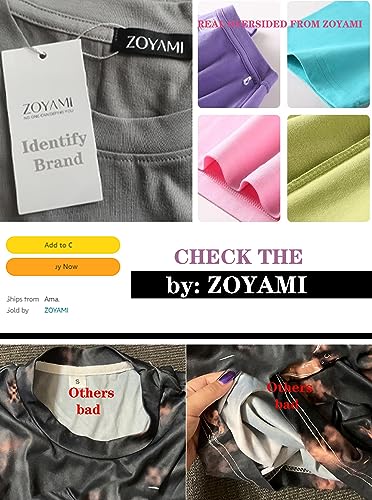 Zoyami Womens Oversized T Shirt Graphic Tee Casual Summer Loose Short Sleeve Top4