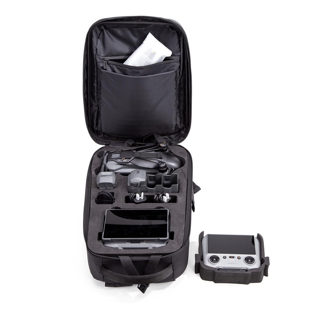 Borsa di stoccaggio Custodia compatibile per DJI MAVIC 4 PRO RC PRO 2 RC2, Drone telecomando portatile spalla zaino borsetta sacchetto di trasporto viaggio Shell organizzatore accessori (solo caso)