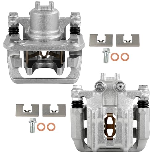 Image of SCITOO - Rear Disc Brake Calipers Assembly w /Bracket For Acura,For Honda Models - For Accord Crosstour 2010-2011,For CR-V 2007-2011,For RDX 2007-2012 19B2911A 19B2910A