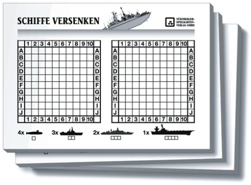 Preisvergleich Produktbild Nuernberger Spielkarten 02719924002 - Schiffe versenken Block