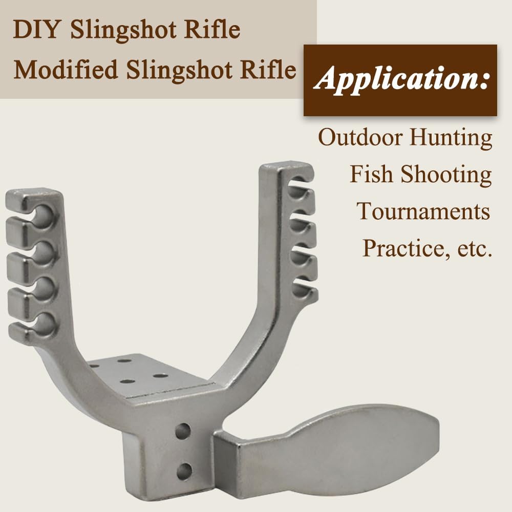 SUFFUSE DIY Professional Hunting Slingshot Rifle Parts, Slingshot Front Bow Gate, Release Device, Rubber Band, Sling Shot Gun, High Velocity Catapult Compound Accessories