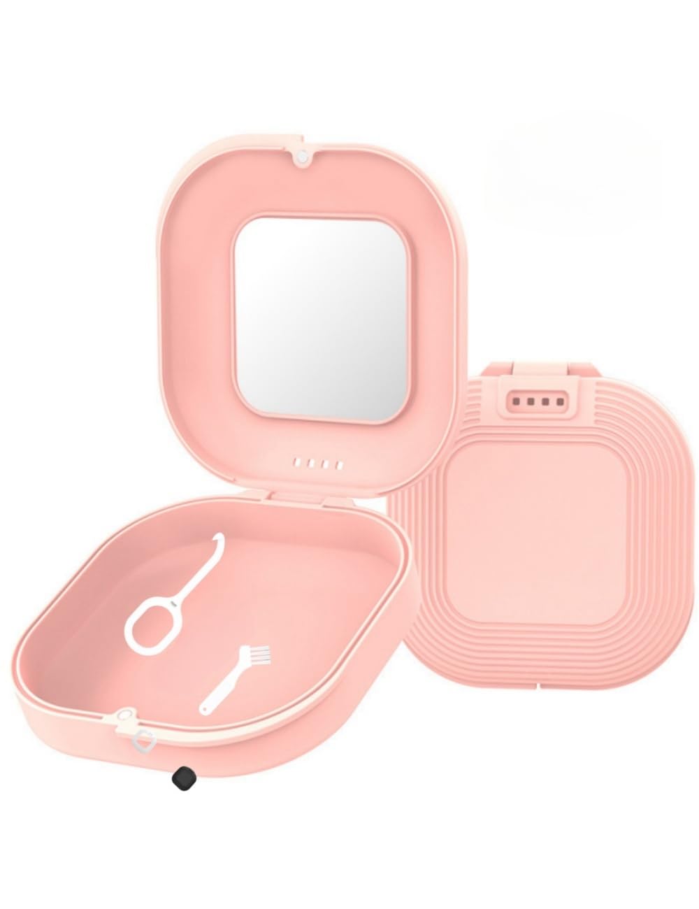 Estuche de retención luvilly compatible con Invisalign rosa