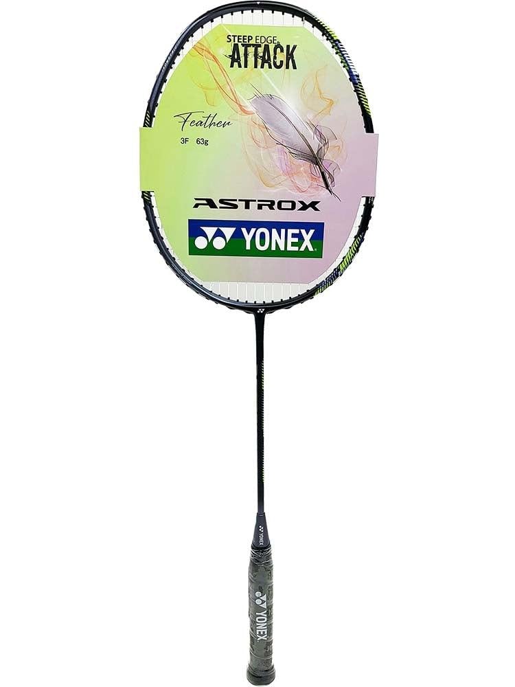 Yonex Astrox 22F, FG5 PreStrung Badminton Racquet Black/Lime