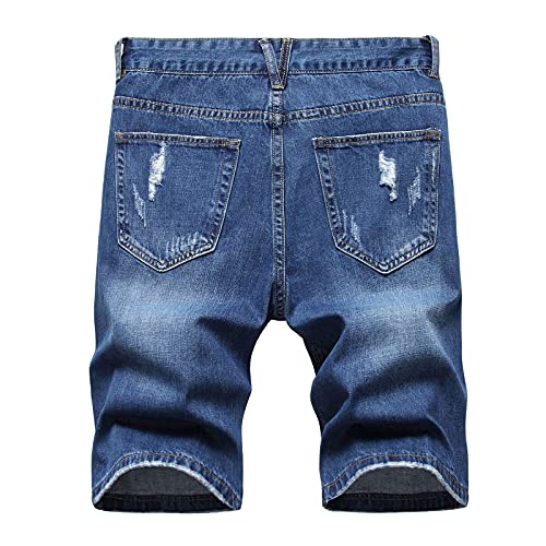 Nostalgic Summer High Loose Jeans Street Hole Pants Men's Retro Men's Pants 501 Shrink4