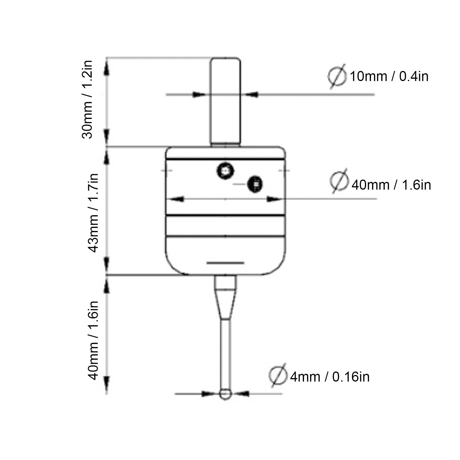 Walfront 3D Finder Electronic Sonda, Aluminiowy Czujnik Dotykowy ze Stopu Aluminium dla Tokarki CNC o Wysokiej Dokładności i 3 Osie Pomiaru (czerwony)