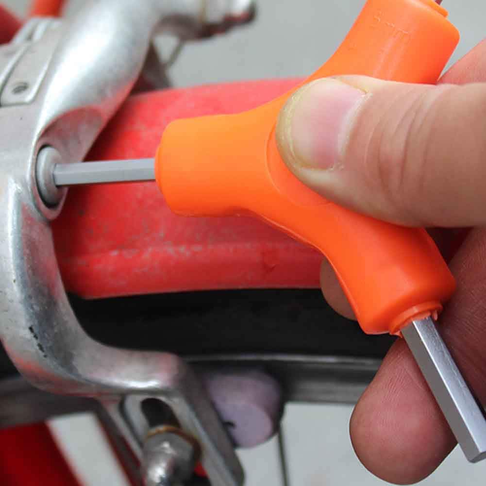 Gavigain 3 Way Bike Hex Wrench, Portable Stainless Steel Inner Hex Wrench Multifunctional Biking Maintenance Tool for Bike Maintenance and Repairing