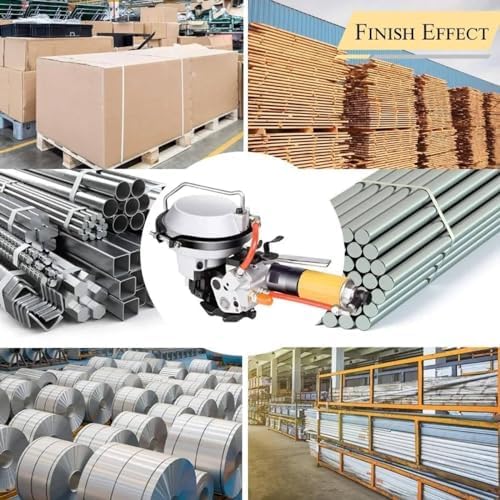 Pneumatische Umreifungsmaschine, Handgehaltenes Halbautomatisches Umreifungswerkzeug Für Effiziente Industrieverpackungen, 16 Mm