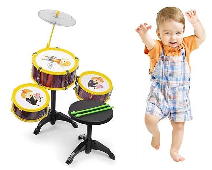 Fully Musical Drum Set with 2 Stick for 3-15 Years Old Kids Birthday Gift (B0CB15QYVL) Amazon Price History, Amazon Price Tracker