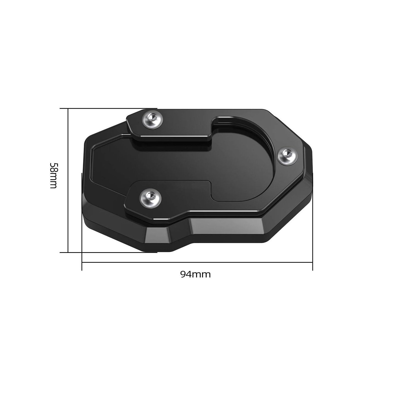 Laterale Cavalletti Piastra Cavalletto Laterale per Moto per Harley Sportster S RH1250S 2021-2024 Piastra di Supporto Estesa Supporto Laterale Allargato Supporto Estensione