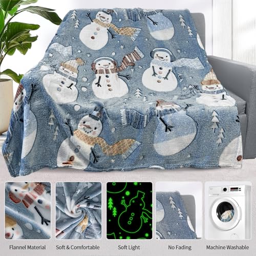 TEHALK Glow in The Dark Blankets for Kids - 50"x60" Personalized Baby & Toddler Blankets