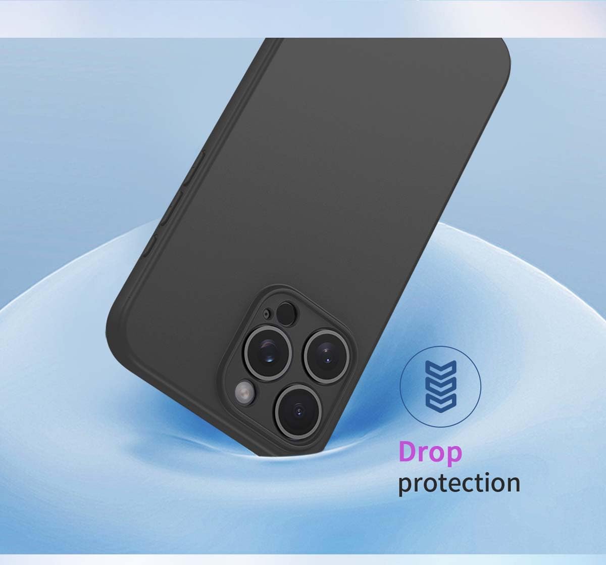 GOKEN Cover Oppo A79 5G: Custodia Armor Doppio Strato Con Anello 360° E Protezione Lente - Blu - 2