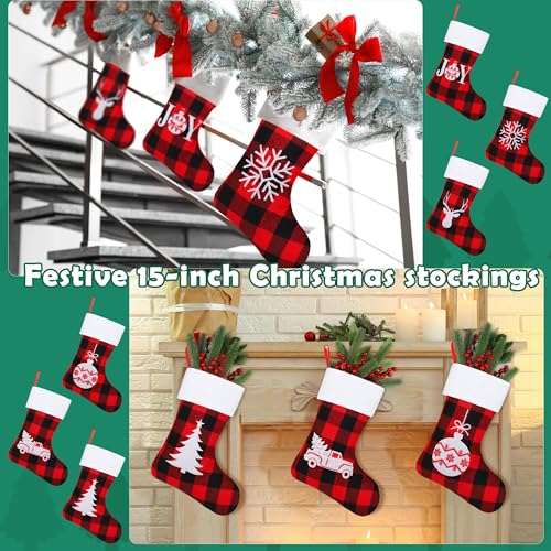 Botte de Noël en feutre pour cheminée et décoration du sapin - 8