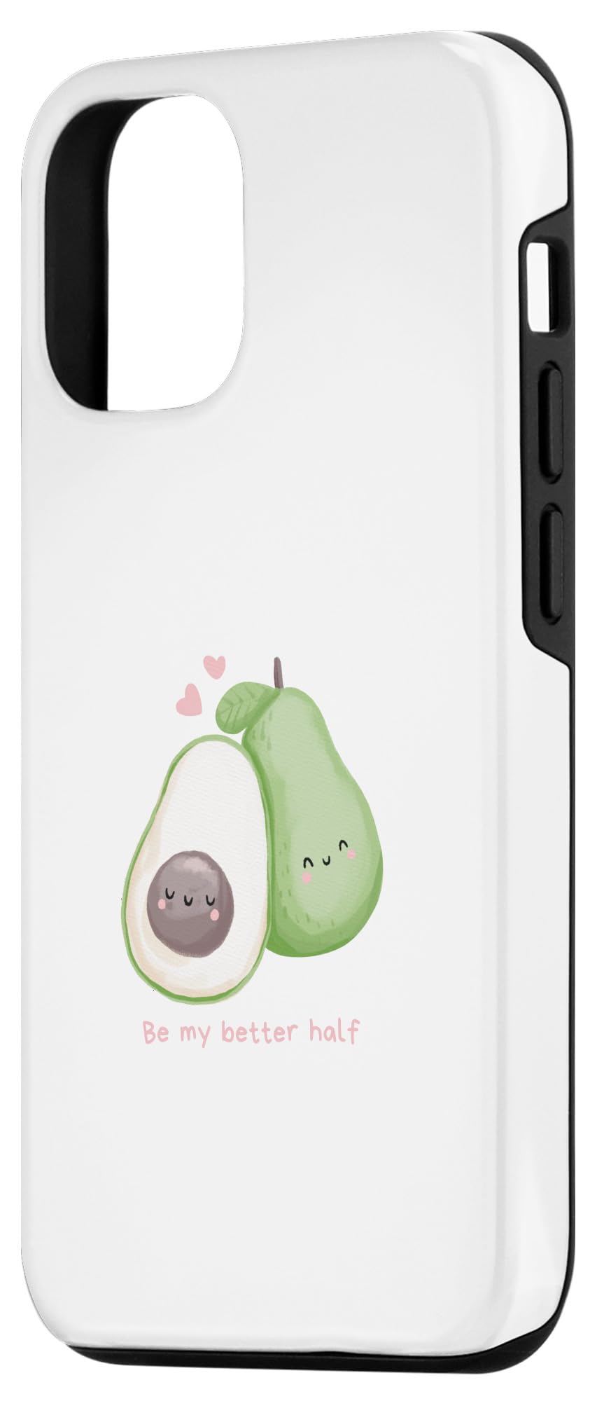 iPhone 14 Pro avocado couple vegan better half Case - Image 2