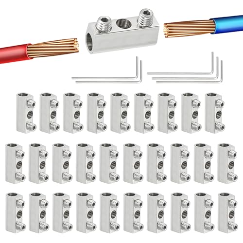 Serre-Câble en Fil d'acier PATIKIL Finition Argentée M3.5 Trou 3.9mm Lot