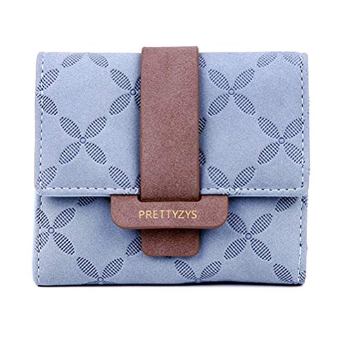 Honeststar Petit Portefeuille pour Femmes, Boucle de Fermeture à Glissière élégante PU Porte-Monnaie en Cuir Sac à Main Porte-Cartes de Crédit Mini Porte-Monnaie Double Portefeuille à Trois Volets