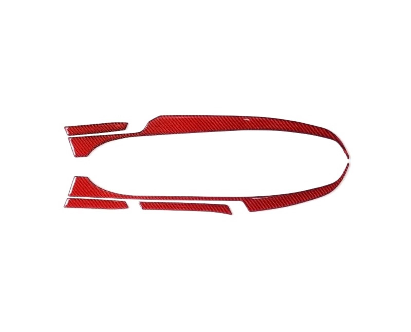 Interior Decal Trim for Toyota GR86 2021- Carbon Fiber Car Seat Adjustment Trim Strip Sticker Decoration Interior Tuning HQGQCEZEK(Carbon Red LHD)