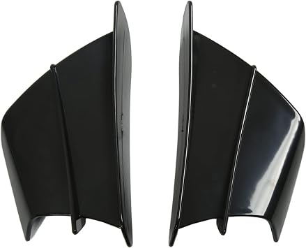Motorcycle Side Winglet,Motorcycle Side Spoiler Front Fairing Aerodynamic Winglets for 250 Z900 Z1000 Glossy Black