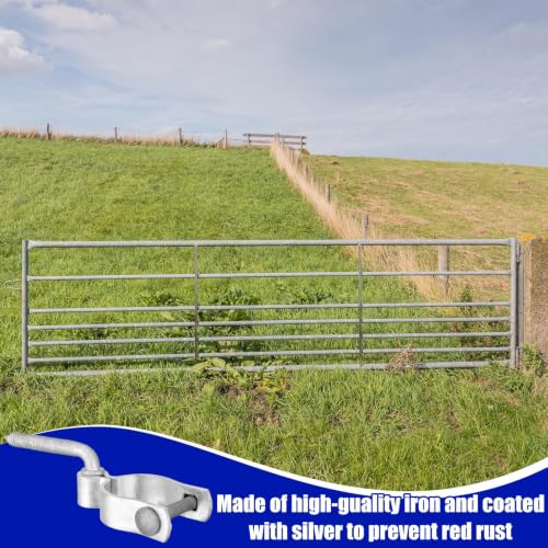 Image of MorningRo 4 Pcs Farm Gate Hinge Set, 5 /8 inch x 1-5 /8'' Gate Hinge